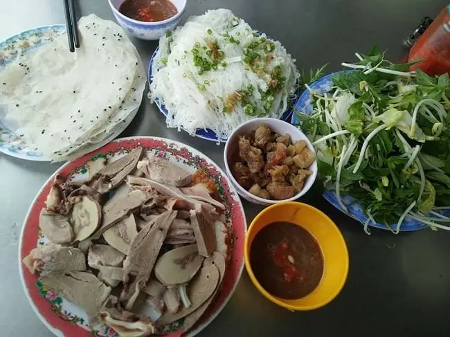 bánh hỏi lòng hèo quy nhơn ẩm thực quy nhơn