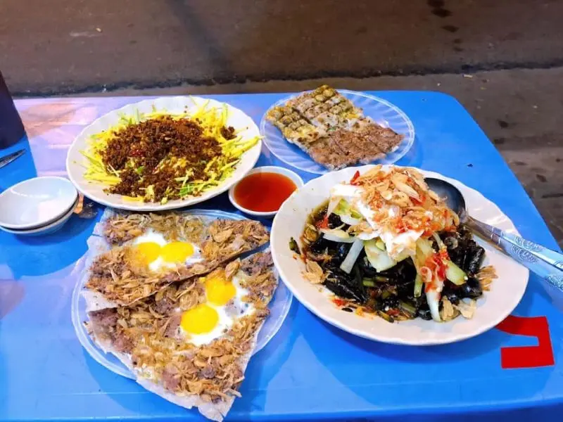 bánh tráng kẹp đà nẵng Quán dì Lan