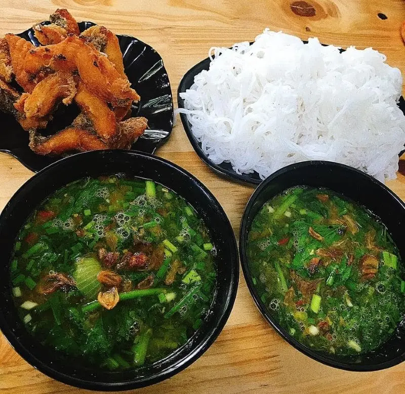 bun-ca-ngon-ha-noi-14 Bún Cá Chấm Giòn Tạ Quang Bửu