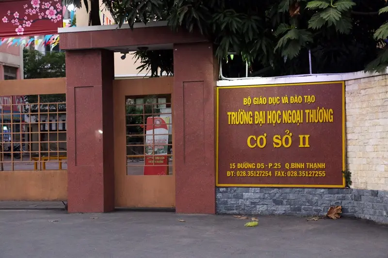 các trường đại học có ngành luật ở tphcm Trường Đại Học Ngoại Thương Cơ Cở II