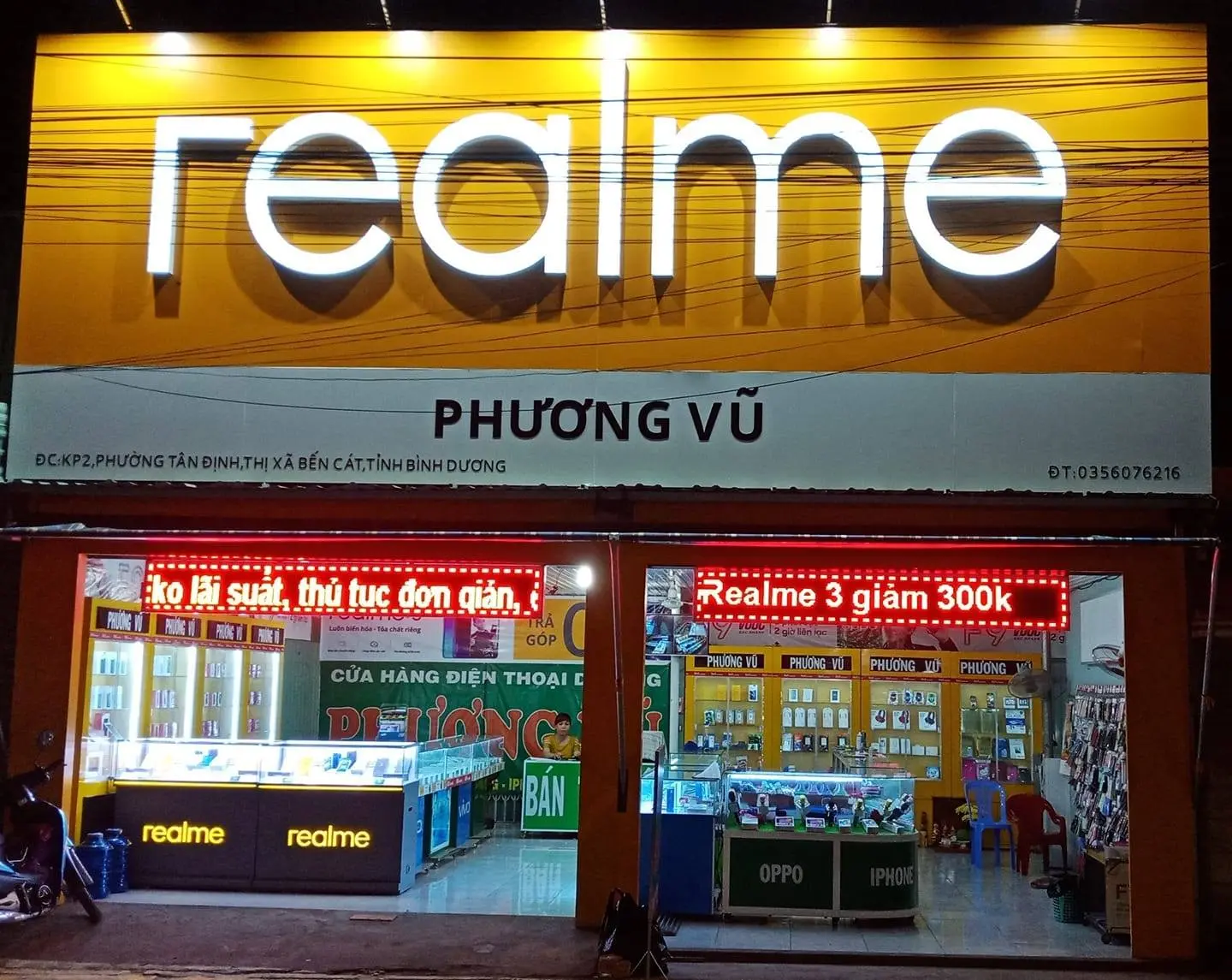 cửa hàng điện thoại Bình Dương Phương Vũ