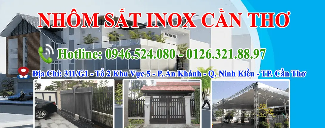 cửa inox Cần Thơ Nhôm Sắt Inox Cần Thơ