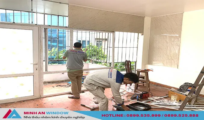 Cửa nhôm xingfa Hoà Bình Công Ty Minh An