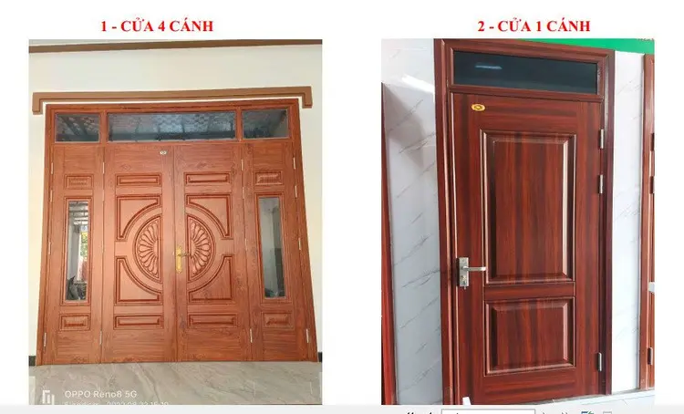Top 5 Cửa Hàng Bán Cửa Thép Vân Gỗ Tại Nghệ An