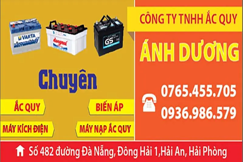 đại lý ắc quy Hải Phòng Ánh Dương