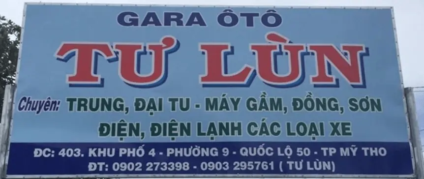 gara ô tô Tiền Giang Garage Tư Lùn