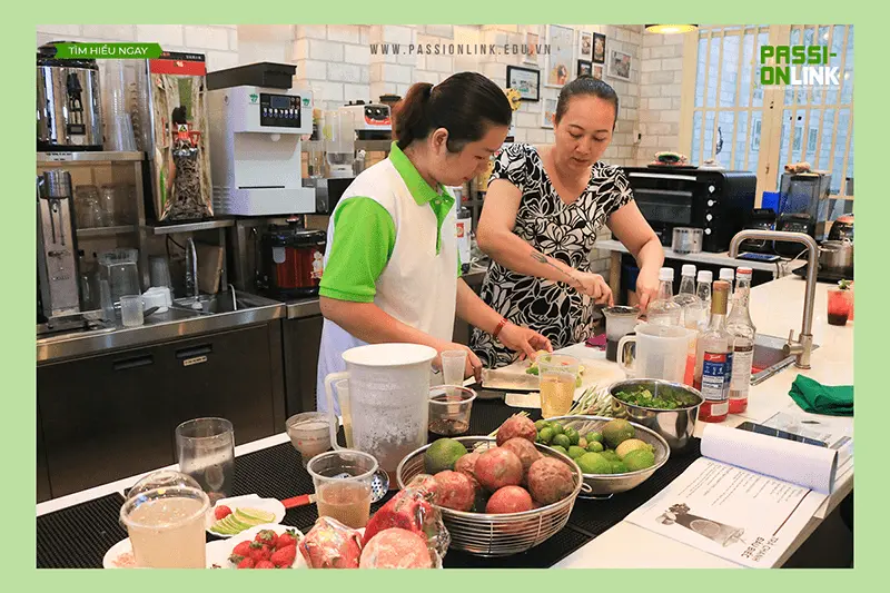 học pha chế đồ uống ở bình dương Passion Link