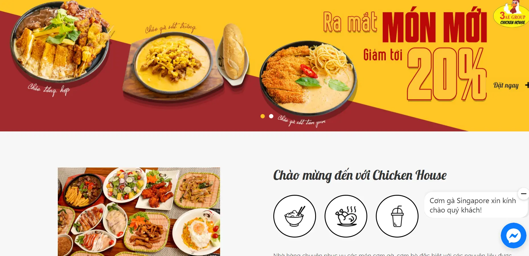 cơm văn phòng Hải Phòng cơm gà singapore
