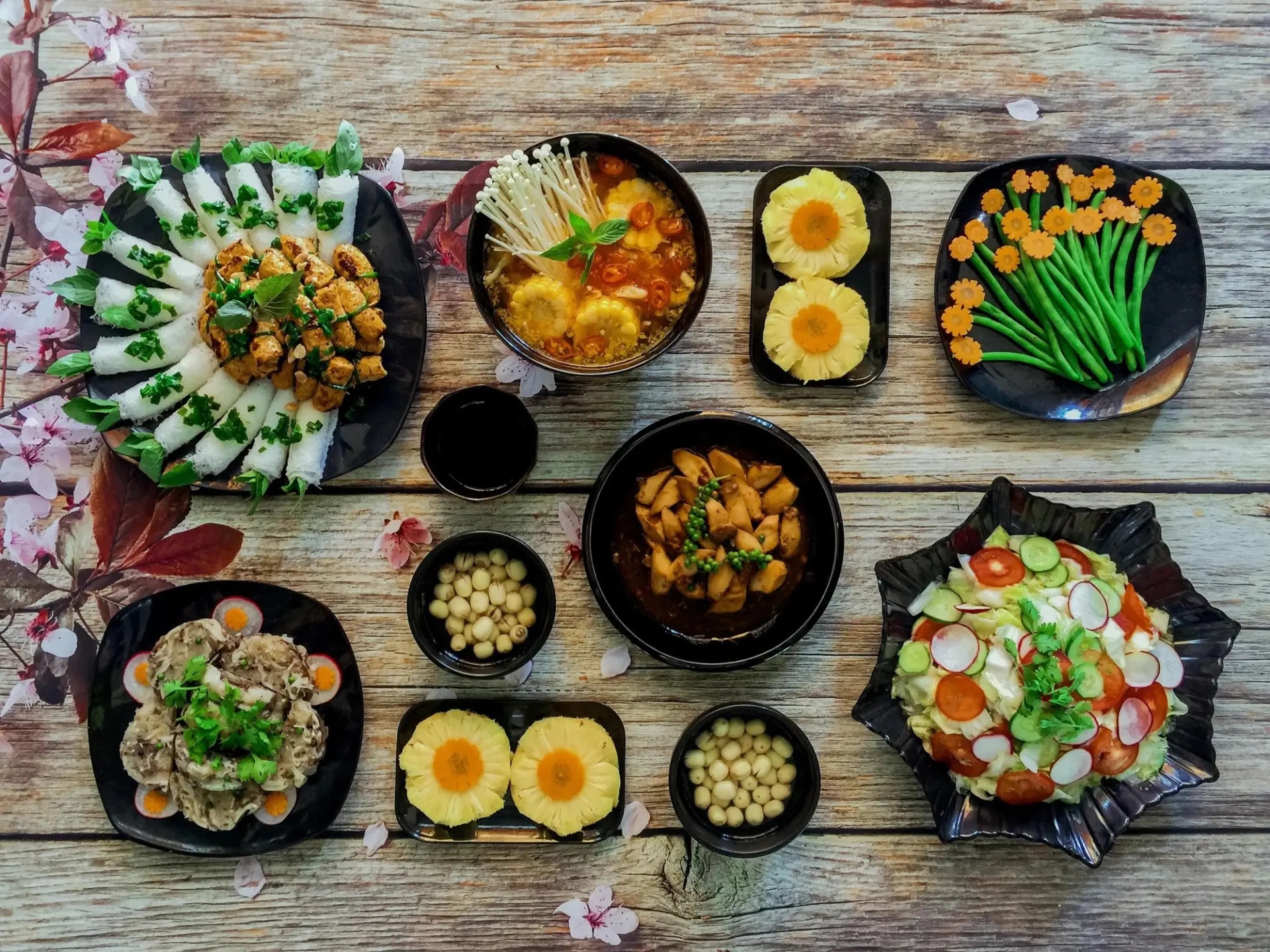 quán chay Bình Dương Quán Chay Khai Tâm