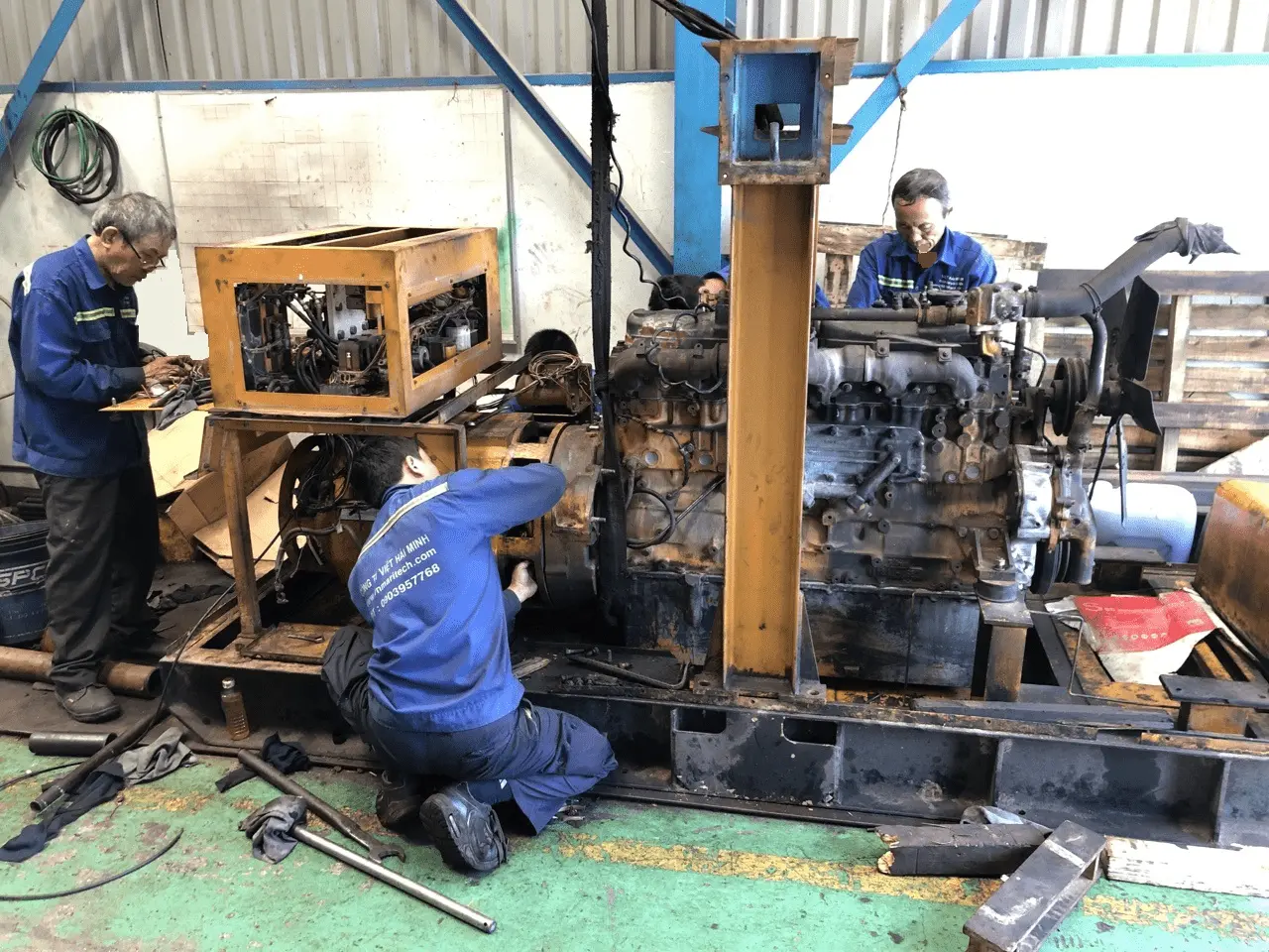 sửa chữa máy phát điện tại Bình Dương Công Ty Bình Phú