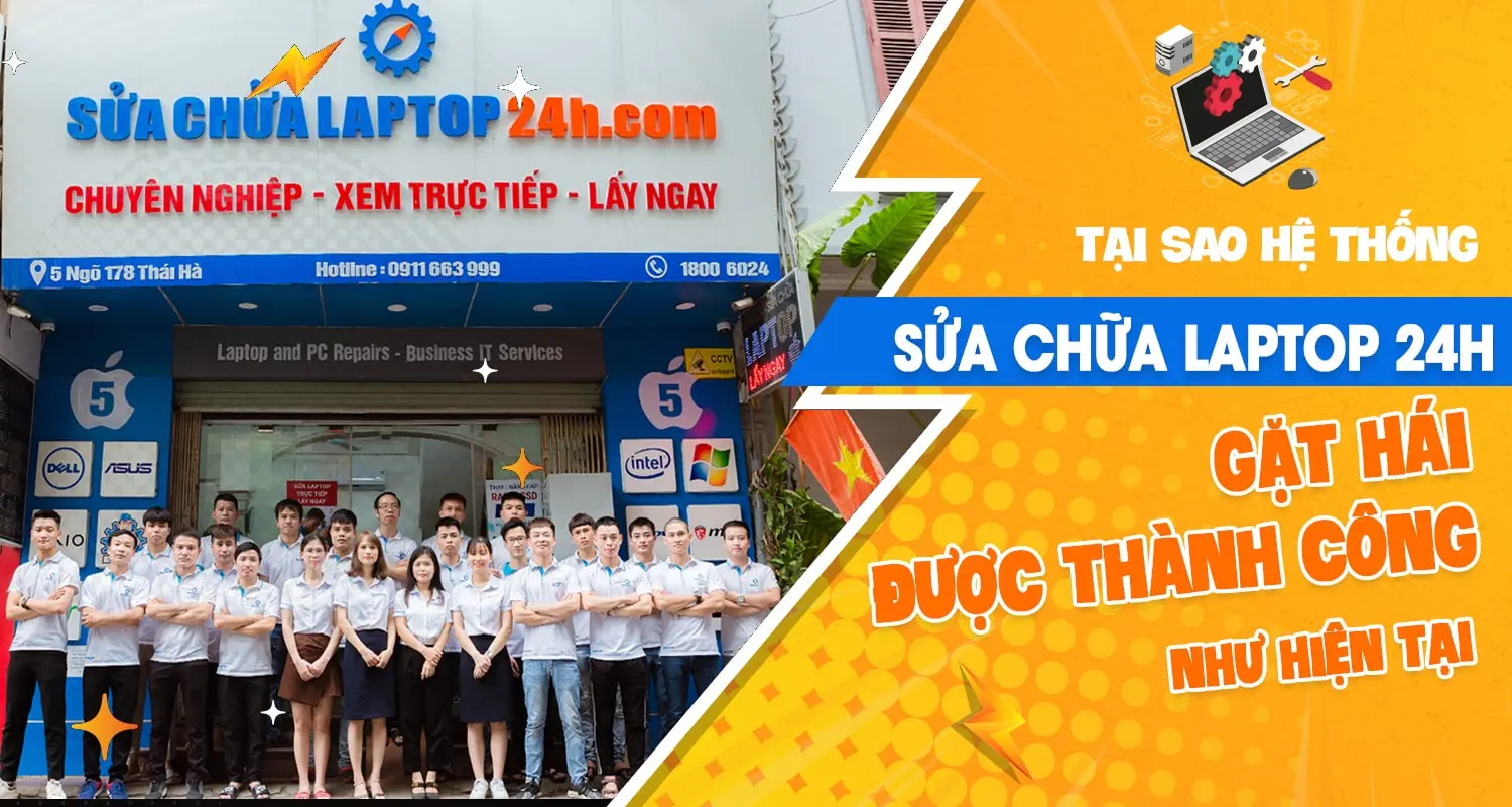 Thay pin laptop Thái Nguyên Sửa chữa laptop 24h