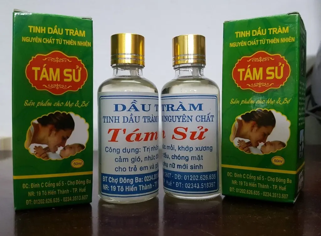 tinh dầu tràm huế công dụng tinh dầu