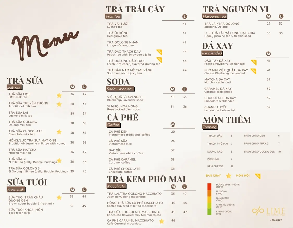 trà sữa Tây Ninh Lime Tea & Dessert
