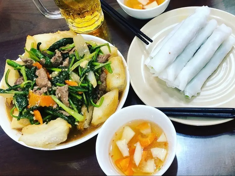 phở chiên phồng hà nội đặc sản miền bắc việt nam