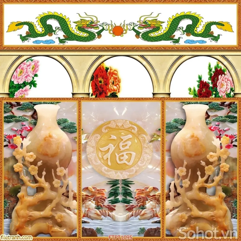 tranh treo phòng thờ quảng ninh