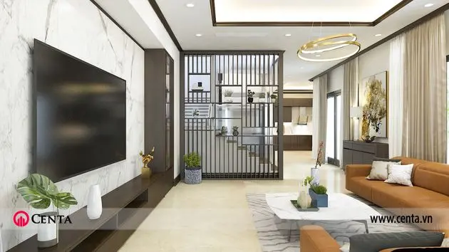 thiet-ke-noi-that-biet-thu-lien-ke-3 thiết kế nội thất phòng khách