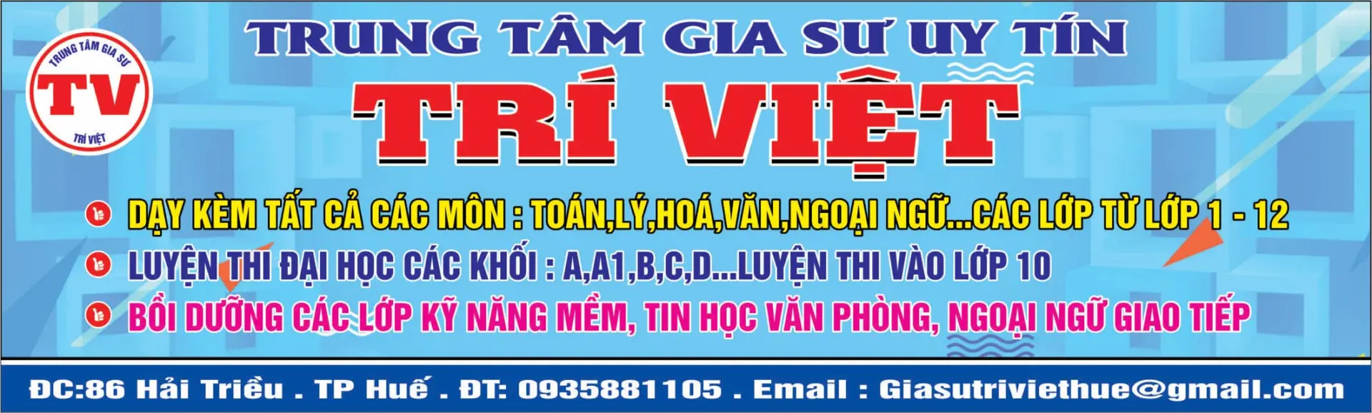 Trung tâm tiếng Anh ở Huế trí việt
