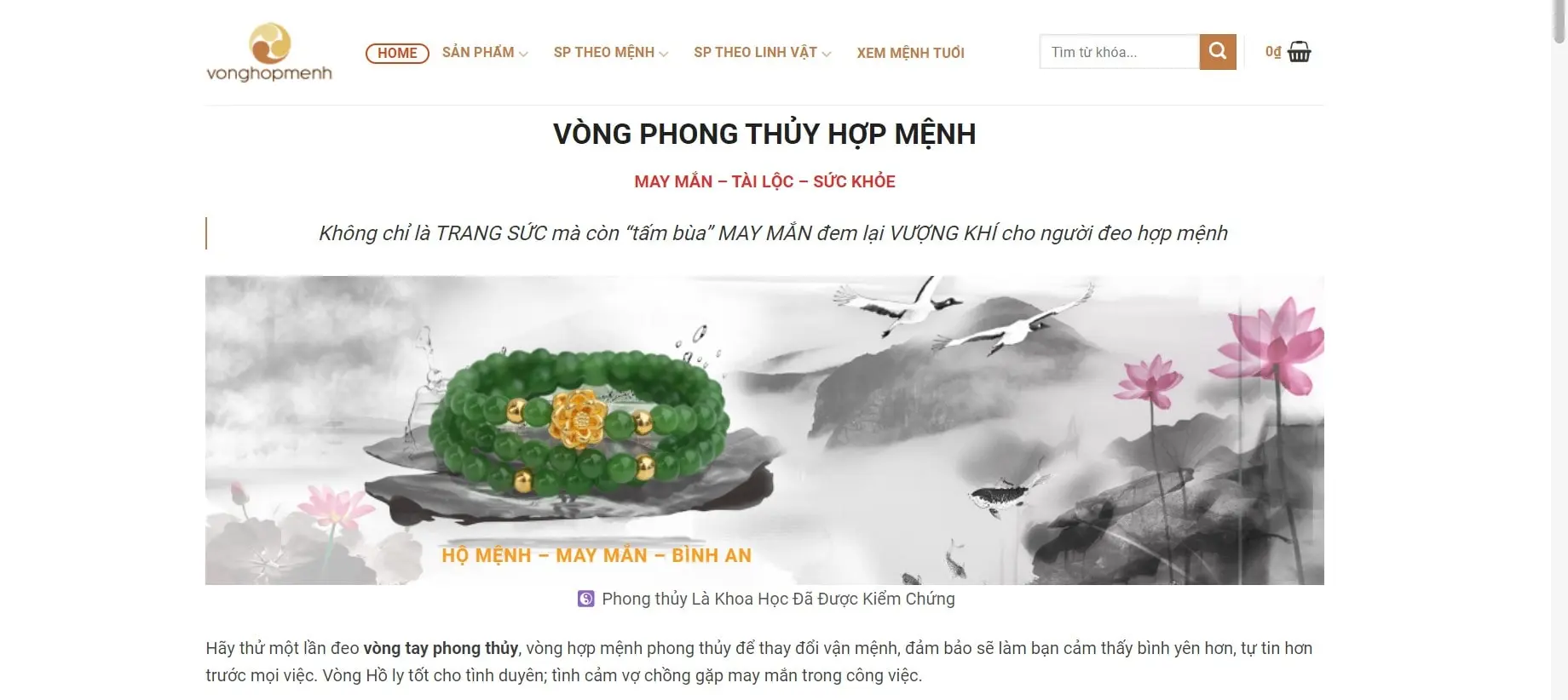 Vòng phong thủy mệnh Hỏa Cửa Hàng Vòng Hợp Mệnh