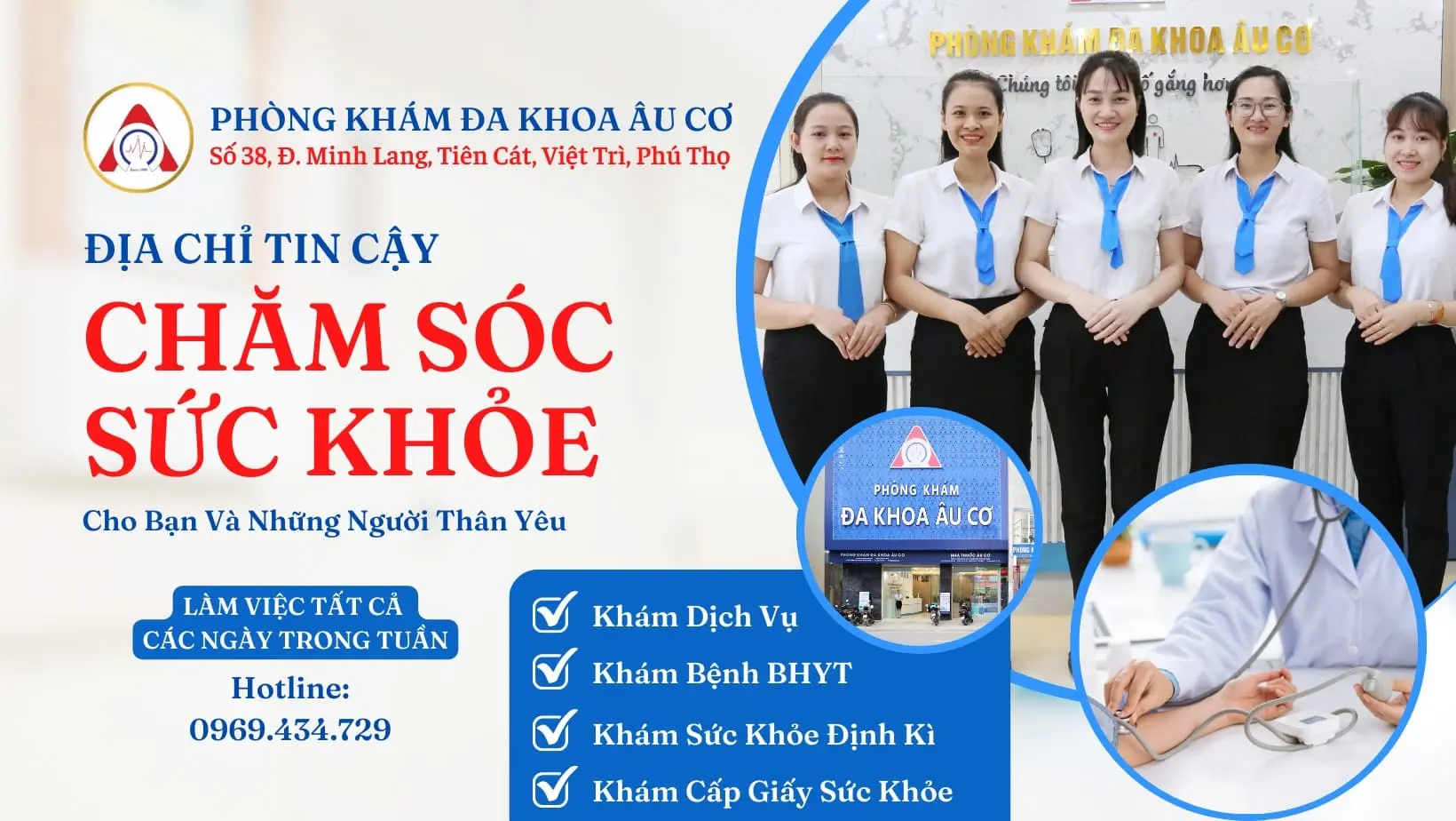 khám nam khoa ở Phú Thọ Phòng Khám Đa Khoa Âu Cơ