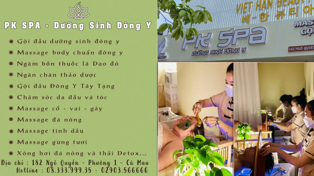massage cà mau Pk Spa Dưỡng Sinh Đông Y