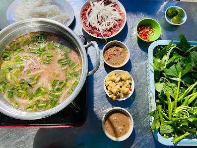 lẩu bò nhúng mắm ruốc bình dương