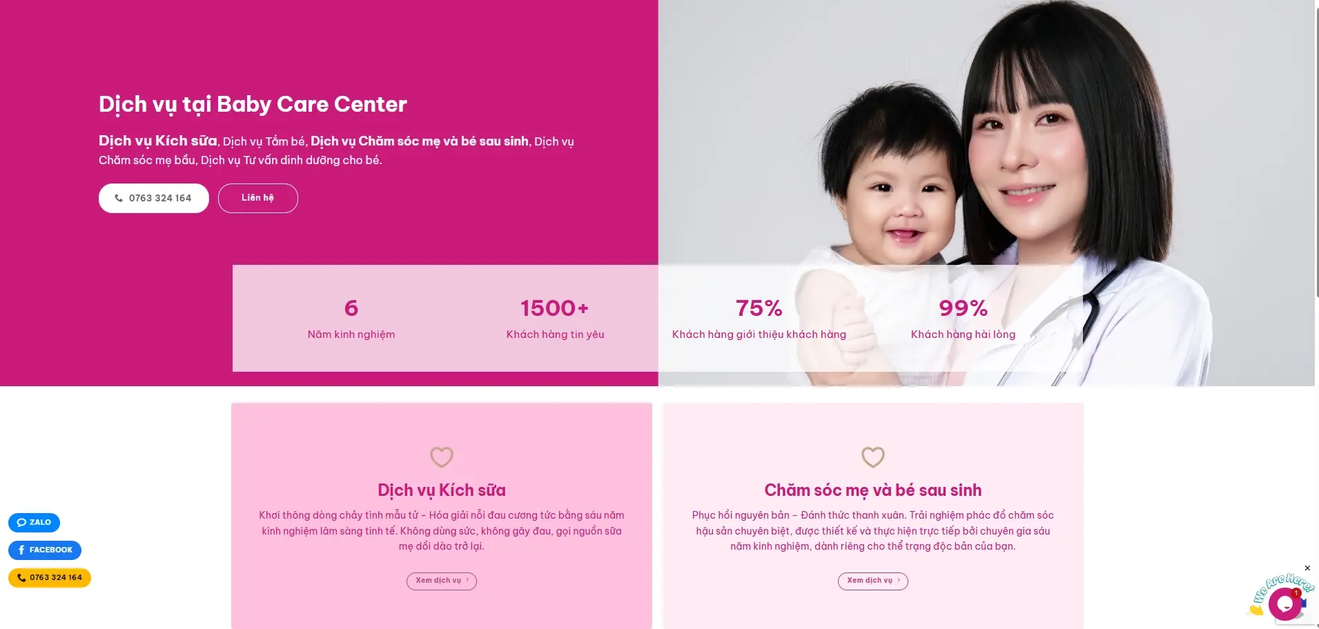 Baby Care Center - Dịch vụ Kích sữa, Dịch vụ Tắm bé, Dịch vụ Chăm sóc mẹ và bé sau sinh, Dịch vụ Chăm sóc mẹ bầu, Dịch vụ Tư vấn dinh dưỡng cho bé.