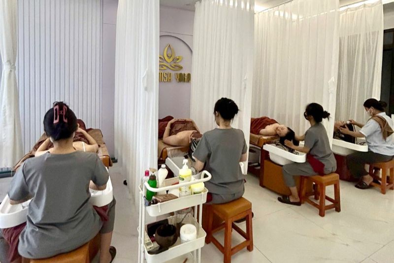 gội đầu dưỡng sinh cẩm lệ