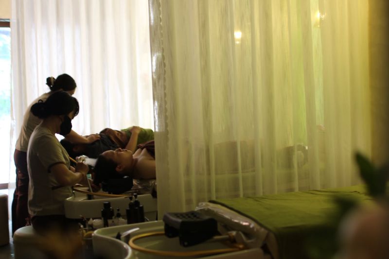gội đầu dưỡng sinh hải châu
