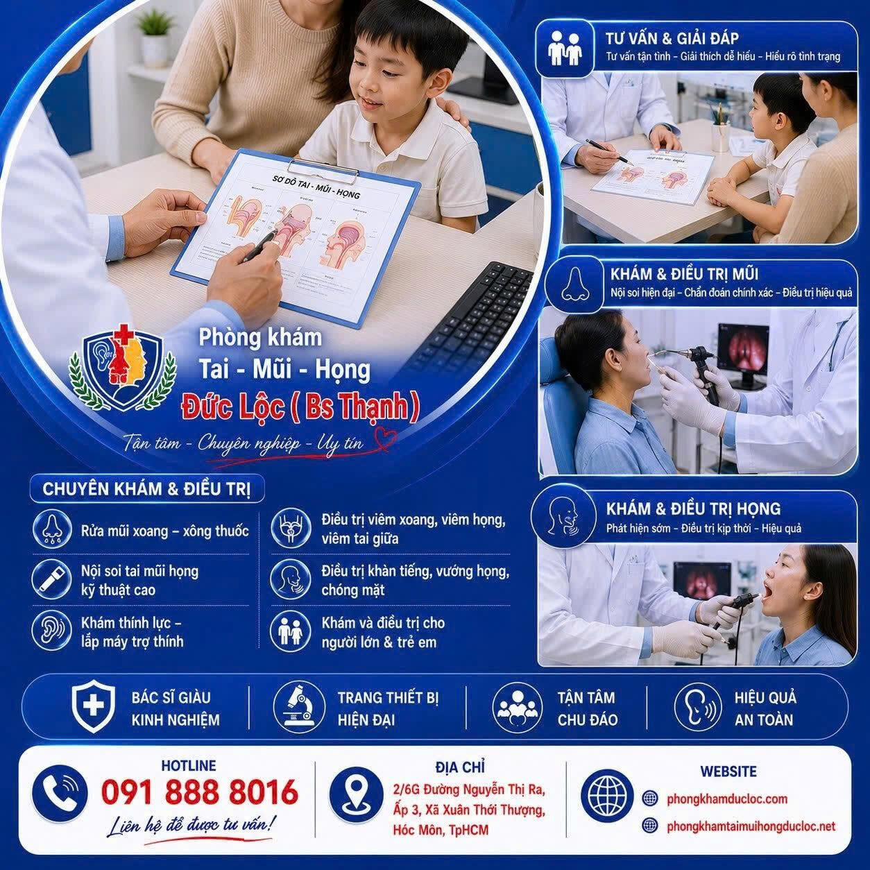 Quy trình thăm khám nhanh gọn, dịch vụ chu đáo.