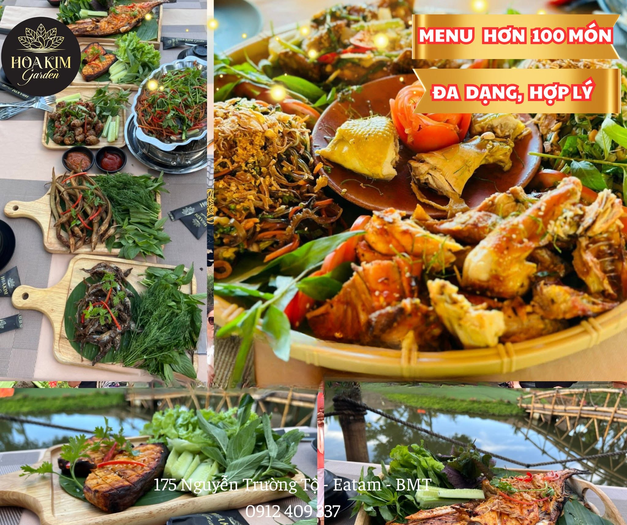 Hoa Kim Garden - Quán cafe và ăn uống sân vườn tại Đắk Lắk yên bình và thoáng đãng