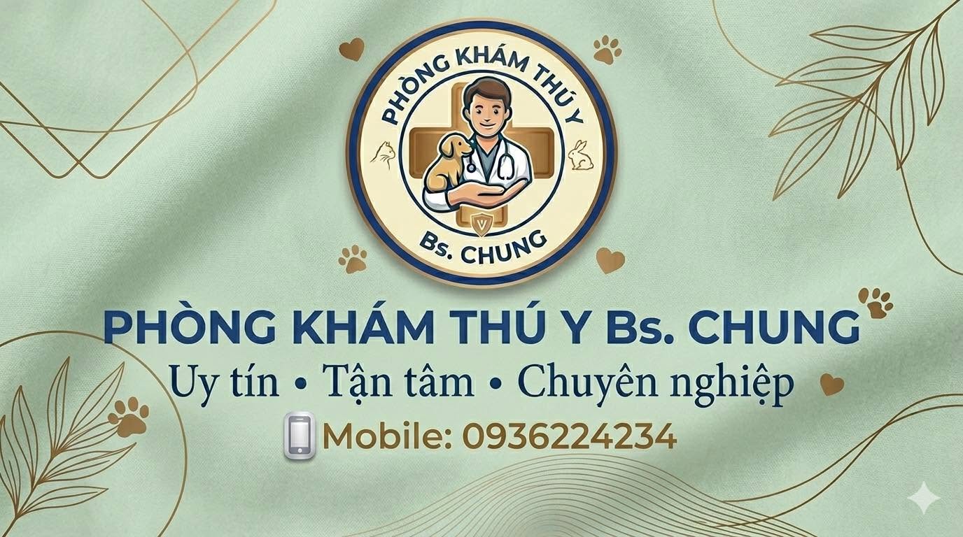 Phòng Khám Bác Sĩ Thú Y Chung - Chuyên gia trực cấp cứu tận nhà.