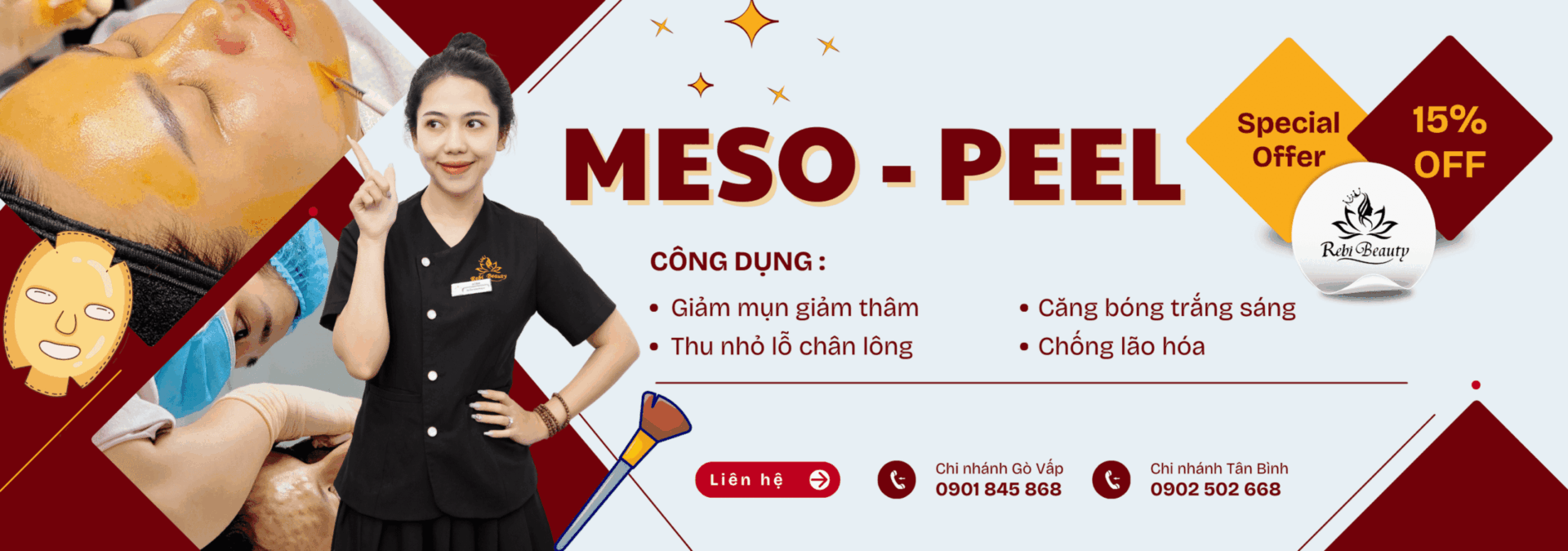Rebi Beauty – Chuyên gia phục hồi da hư tổn uy tín