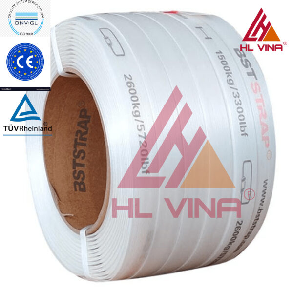 Không bị rỉ sét như đai thép, chịu được tác động của tia UV, nước biển và các hóa chất thông thường.
