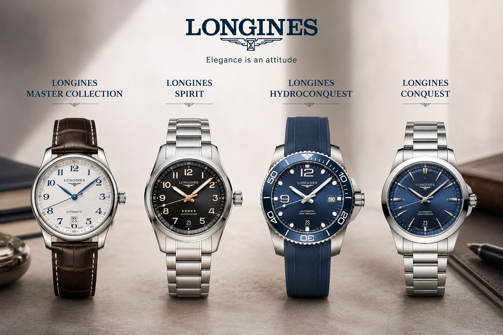 Đồng hồ Longines là một tác phẩm nghệ thuật được gọt giũa tỉ mỉ.