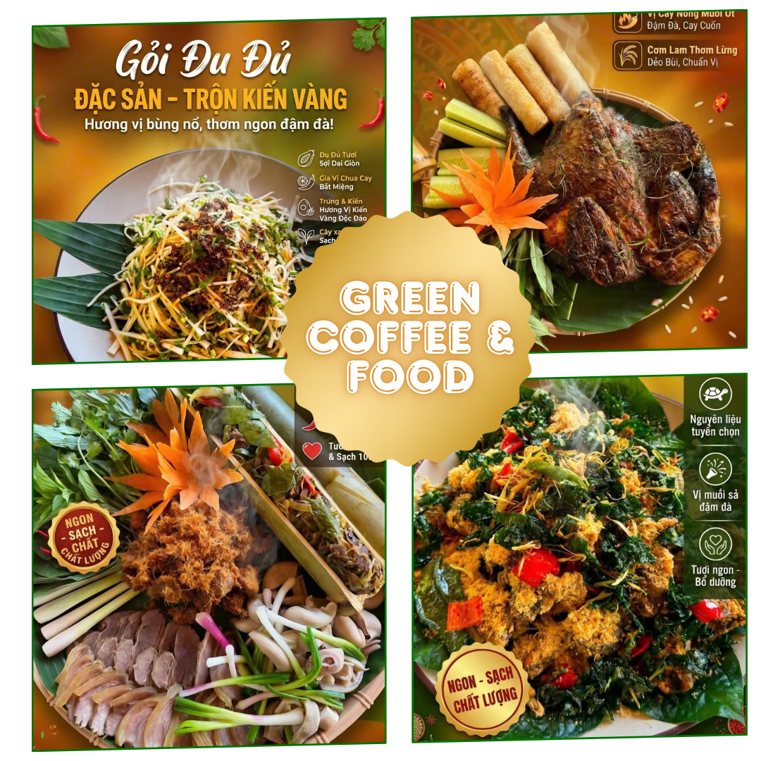 Green Coffee & Food - Trốn Khói Bụi Ồn Ào, Tìm Về Chốn Bình Yên