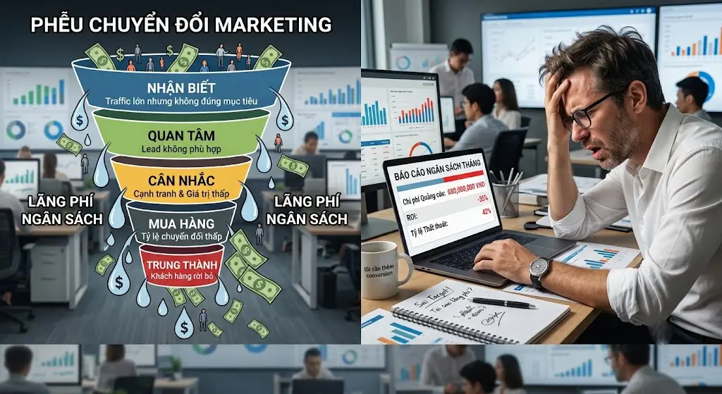 Một cái nhìn sâu sắc và có cảm xúc về áp lực của việc quản lý các chiến dịch marketing không hiệu quả.